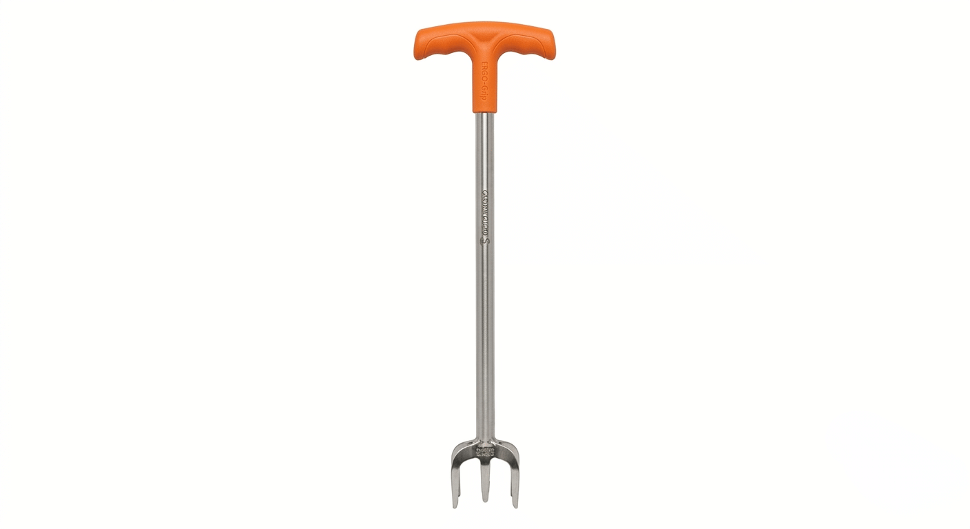 Ergonomic Stand-Up Weed Puller Tool – Long Handle Manual Root Remover