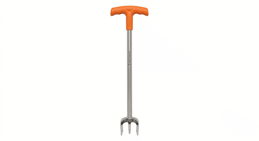 Ergonomic Stand-Up Weed Puller Tool – Long Handle Manual Root Remover