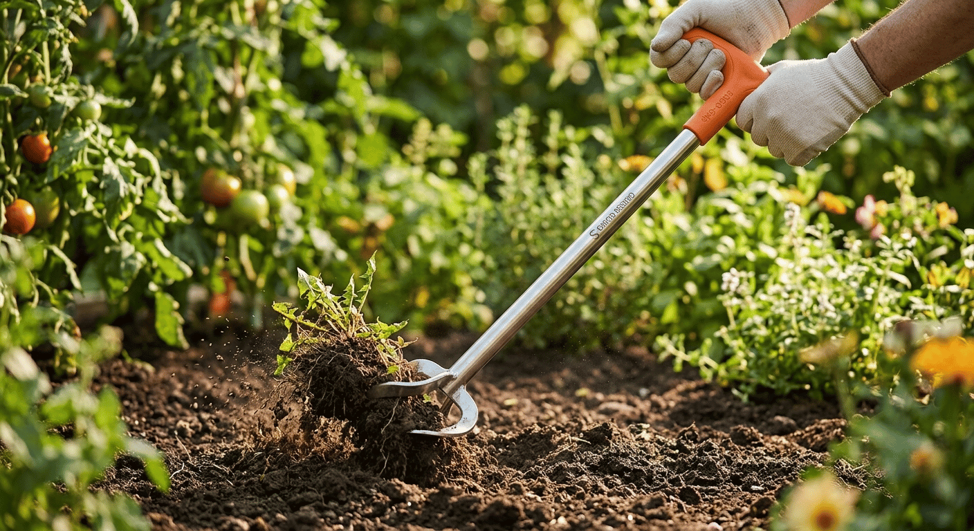 Heavy-Duty Manual Garden Twist Tiller – Ergonomic Soil Aerator & Weed Remover