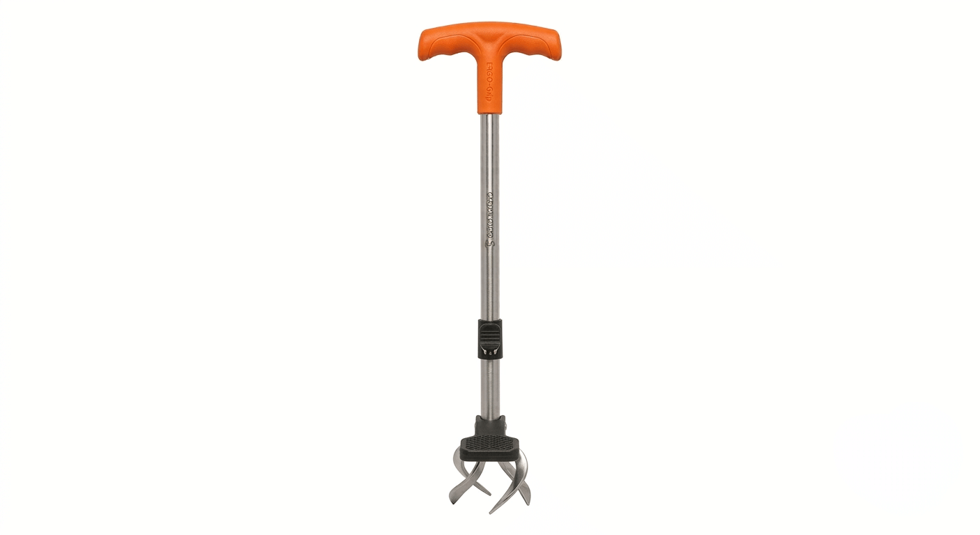 Heavy-Duty Stand-Up Weed Puller – Manual Root Remover Tool with 3-Claw Steel Ejector