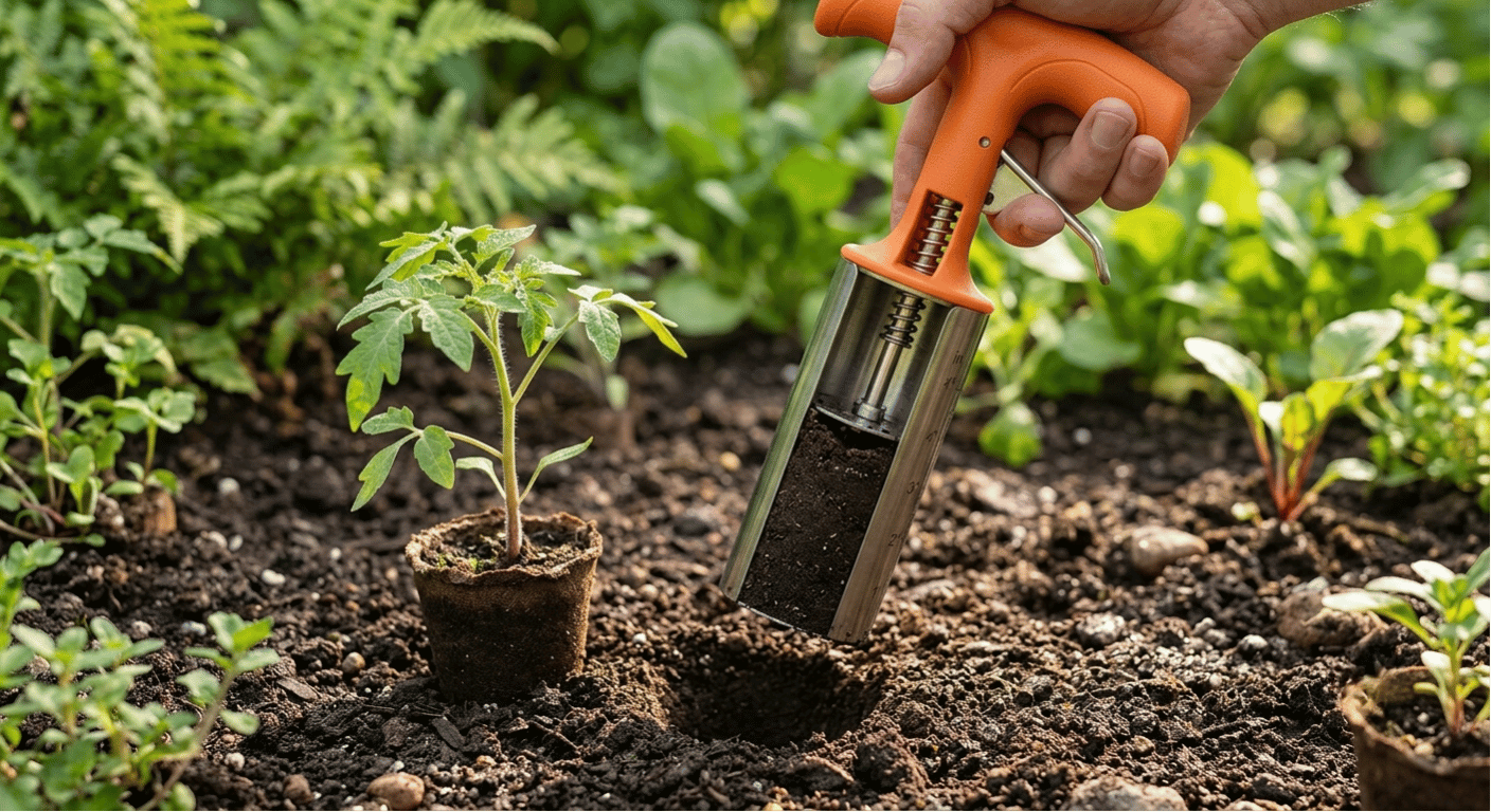 Heavy-Duty Seedling Transplanter Tool