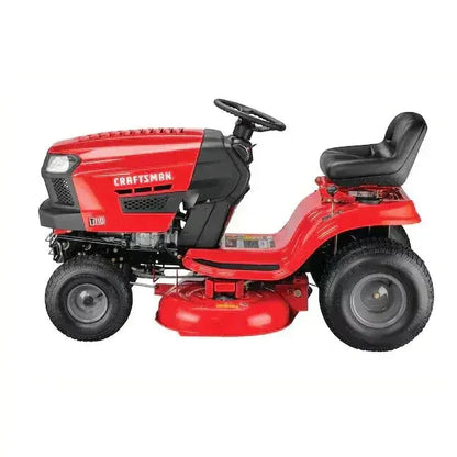 CRAFTSMAN T110 42-in Riding Lawn Mower with Double Bagger & Mulch Kit Bundle (Snow Plow Added)